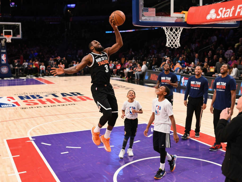 NBA球星全明星赛为儿童体育基金献爱心
